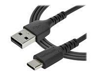 StarTech 2 m USB 2.0 till USB-C-kabel -&nbsp;svart&nbsp; - USB-kabel - USB (hane) rak till USB-C (hane) rak - Thunderbolt 3 / USB 2.0 - 2 m - svart - för P/N: CDP2HDUACP2, SECTBLTDT, STNDTBLTMOB RUSB2AC2MB