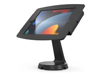 Compulocks iPad 10.2" Space Enclosure Mast Counter Stand - Monteringssats (ställ, hölje) - för surfplatta - låsbar - stål, aluminium - svart - skärmstorlek: 10.2" - bänk - för Apple 10.2-inch iPad (7:e generation, 8:e generation, 9:e generation) 333B102IPDSB