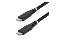 StarTech.com - USB-kabel - USB-C (hane) till USB-C (hane) - USB 2.0 - 3 A - 30 cm - USB Power Delivery (60W) - svart USB2CC30CMNCBR