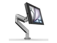 Compulocks iPad Air M2 & M3 11", Apex Enclosure Reach Articulating Arm - Monteringssats (hölje, vridbar arm) - för surfplatta - låsbar - höggradig aluminium, metallram - svart, silver - skärmstorlek: 11" - disk-monteringsbar, väggmonterbar - för Apple 11-inch iPad Air M2 Wi-Fi, M2 Wi-Fi + Cellular, M3 Wi-Fi, M3 Wi-Fi + Cellular 660REACH11APXB