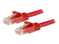 StarTech.com 1.5m CAT6 Ethernet Cable, 10 Gigabit Snagless RJ45 650MHz 100W PoE Patch Cord, CAT 6 10GbE UTP Network Cable w/Strain Relief, Red, Fluke Tested/Wiring is UL Certified/TIA - Category 6 - 24AWG (N6PATC150CMRD) - Patch-kabel - RJ-45 (hane) till RJ-45 (hane) - 1.5 m - UTP - CAT 6 - hakfri - röd N6PATC150CMRD