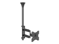 Multibrackets M Ceiling Mount Pro MBC1F - Fäste - för LCD-display - plast, aluminium, stål - svart - skärmstorlek: 17"-42" - takmonterbar 7350073736416