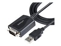 Startech 3ft (1m) USB to Serial Cable with COM Port Retention, DB9 Male RS232 to USB Converter, Straight Through USB to Serial Adapter for PLC/Printer/Scanner - Prolific IC, Automatic Handshake, Windows/Mac OS - Seriell adapter - USB - RS-232 1P3FPC-USB-SERIAL