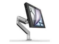Compulocks iPad Air M2 & M3 13", Apex Enclosure Reach Articulating Arm - Monteringssats (hölje, vridbar arm) - för surfplatta - låsbar - höggradig aluminium - svart, silver - skärmstorlek: 13" - disk-monteringsbar, väggmonterbar - för Apple 13-inch iPad Air M2 Wi-Fi, M2 Wi-Fi + Cellular 660REACH13APXB