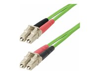 StarTech.com 25m (82ft) LC to LC (UPC) OM5 Multimode Fiber Optic Cable, 50/125µm Duplex LOMMF Zipcord, VCSEL, 40G/100G, Bend Insensitive, Low Insertion Loss, LSZH Fiber Patch Cord - Patch-kabel - LC/UPC-multiläge (hane) till LC/UPC-multiläge (hane) - 25 m - 25 m - 2.9 mm - fiberoptisk - duplex - 50/125 mikron - OM5 - halogenfri, upp till 100 Gbps dataöverföringshastighet - grön LCLCL-25M-OM5-FIBER