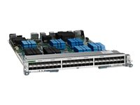 Cisco Nexus 7000 F3-Series 48-Port Fiber 1 and 10G Ethernet Module - Expansionsmodul - Gigabit Ethernet / 10 Gigabit SFP+ / SFP (mini-GBIC) x 48 - rekonditionerad - för Nexus 7004 Bundle, 7009, 7010, 7010 Bundle, 7010 Fabric-2 Module N7K-F348XP-25-RF