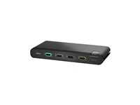 Belkin Universal Secure Single-Head - 2:a generationen - omkopplare för tangentbord/video/mus/ljud - 4 x KVM/ljud - 1 lokal användare - skrivbordsmodell F1DN104KVM-UNN4