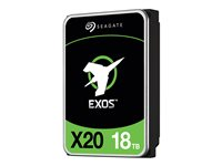 Seagate Exos X20 ST18000NM003D - Hårddisk - 18 TB - inbyggd - SATA 6Gb/s - 7200 rpm - buffert: 256 MB ST18000NM003D