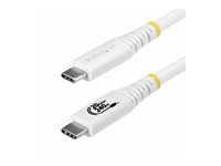 StarTech.com - USB-kabel - USB-C (hane) till USB-C (hane) - USB4 / Thunderbolt 3 / Thunderbolt 4 / DisplayPort 1.4 - 2 m - 4K120Hz stöd, robust, utökat effektområde (EPR), Stöd för Power Delivery 3,1, flexibel - vit CC2M20GUSB4TPW