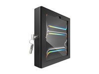 Compulocks iPad Pro M4 11" (2024), Apex Enclosure Tilting Stand 8" - Monteringssats (hölje, ställ) - synliga kameror och sensorer fram/bak - för surfplatta - låsbar - metall - svart - skärmstorlek: 11" - för Apple 11-inch iPad Pro M4 Wi-Fi, M4 Wi-Fi + Cellular TCDP0111PAPX4B