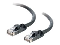 C2G Cat5e Booted Unshielded (UTP) Network Patch Cable - Patch-kabel - RJ-45 (hane) till RJ-45 (hane) - 2 m - UTP - CAT 5e - formpressad, hakfri, tvinnad - svart 83183