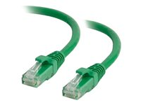 C2G Cat5e Booted Unshielded (UTP) Network Patch Cable - Patch-kabel - RJ-45 (hane) till RJ-45 (hane) - 1 m - UTP - CAT 5e - formpressad, hakfri, tvinnad - grön 83201