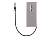 StarTech.com 4-Port USB-C Hub, 4x USB-C Ports, USB 3.1 10Gbps, Portable USB C Hub with 100W Power Delivery Pass-Through, Portable USB Type C Hub w/ 9.8in (25cm) Wrap-Around Cable - USB Expansion Hub (HB31CM4CPD3) - Hubb - 4 x USB 3.2 Gen 2 - skrivbordsmodell HB31CM4CPD3