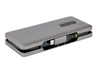 StarTech.com 4-Port USB-C Hub, 1x USB-A and 3x USB-C Ports, USB 3.1 10Gbps, Bus Powered, USB Type C Hub with 9.8in (25cm) Wrap-Around Cable, Portable USB-C to USB-A Hub - USB Expansion Hub (HB31CM1A3CB) - Hubb - 1 x USB 3.2 Gen 2 + 3 x USB-C 3.2 Gen 2 - skrivbordsmodell HB31CM1A3CB