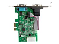 StarTech.com 2-portars PCI Express RS232-seriellt adapterkort - PCIe RS232-seriellt värdstyrenhetskort - PCIe till Dual Serial DB9-kort - 16950 UART - expansionskort - Windows & Linux - Seriell adapter - PCIe - RS-232 x 2 PEX2S953