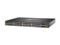HPE Aruba Networking CX 6200F 48G 4SFP Switch - Switch - max. staplingsavstånd 10 kms - L3 - Administrerad - 48 x 10/100/1000 + 4 x 100/1000 SFP - framsidan och sida till baksidan - rackmonterbar S0M83A#ABB