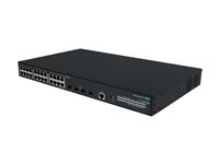 HPE Networking Comware 2050 24p 10/100/1000BT PoE+ 4p SFP 1G/2.5G 420W - Switch - Administrerad - 24 x 10/100/1000Base-T (PoE+) + 4 x 1/2.5GBase-T (PoE++) + 4 x 1/2.5GBase-X (uplink / stacking) - rackmonterbar - PoE++ (420 W) S6X72A#ABB