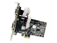 Startech Native PCI express RS232 seriell-kortadapter med 4 portar och 16550 UART - Seriell adapter - PCIe 1.1 - RS-232 - 4 portar PEX4S553