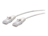 C2G 5ft (1.5m) Cat6a Snagless Unshielded (UTP) Slim Ethernet Network Patch Cable - White - Patch-kabel - RJ-45 (hane) till RJ-45 (hane) - 1.5 m - 4.8 mm - UTP - CAT 6a - hakfri, formpressad - vit C2G30183