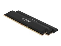 Crucial Pro OC - DDR5 - sats - 64 GB: 2 x 32 GB - DIMM 288-pin - 3000 MHz / PC5-48000 - CL40 - 1.35 V - ej buffrad - on-die ECC - svart CP2K32G60C40U5B