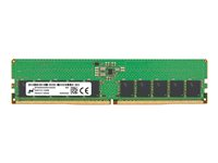Micron - DDR5 - modul - 16 GB - DIMM 288-pin - 5600 MHz / PC5-44800 - CL46 - 1.1 V - ej buffrad - ECC MTC10C1084S1EC56BR