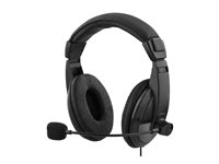 DELTACO HL-57 - Headset - fullstorlek - kabelansluten - USB - svart HL-57