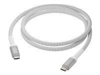 dbramante1928 re-charge - USB-kabel - 24 pin USB-C (hane) till 24 pin USB-C (hane) - 1.2 m - 100W Power Delivery passthrough, flätad kabel, 100 % återvunnen plast CB12CCGR7116