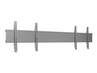Multibrackets M - Monteringskomponent (monteringsskena, 4 armar) - för 1 eller 2 platta paneler - stål - svart - skärmstorlek: up to 75" for 2 displays / up to 110" for one display - stativ, monterbart 7350105214431