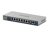NETGEAR GS108MX - Switch - ohanterad - 8 x 10/100/1000 + 1 x 10 Gb Ethernet SFP+ (upplänk) - skrivbordsmodell, väggmonterbar - för NETGEAR AGM731F; ProSafe AGM731F, AGM732F, AGM734, AXM761, AXM762, AXM764 GS108MX-100EUS
