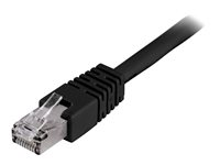 DELTACO - Patch-kabel - RJ-45 (hane) till RJ-45 (hane) - 3 m - FTP - CAT 6 - svart STP-63S