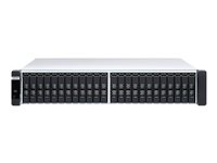 QNAP ES2486dc - NAS-server - 24 fack - kan monteras i rack - SAS 12Gb/s - RAID 0, 1, 5, 6, 10, 50, JBOD, 60, RAID TP - RAM 96 GB - Gigabit Ethernet / 10 Gigabit Ethernet - iSCSI support - 2U ES2486DC-2142IT-96G