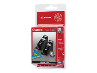 Canon PGI-525PGBK Twin Pack - 2-pack - 19 ml - svart - original - bläcktank - för PIXMA iP4950, iX6550, MG5250, MG5350, MG6150, MG6250, MG8150, MG8250, MX715, MX885, MX895 4529B017