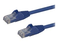 StarTech.com 10m CAT6 Ethernet Cable, 10 Gigabit Snagless RJ45 650MHz 100W PoE Patch Cord, CAT 6 10GbE UTP Network Cable w/Strain Relief, Blue, Fluke Tested/Wiring is UL Certified/TIA - Category 6 - 24AWG (N6PATC10MBL) - Patch-kabel - RJ-45 (hane) till RJ-45 (hane) - 10 m - UTP - CAT 6 - formpressad, hakfri - blå N6PATC10MBL