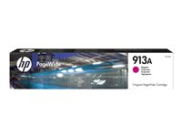 HP 913A - Magenta - original - PageWide - bläckpatron - för PageWide 352, 377, MFP 377; PageWide Pro 452, 477, 552, 577, MFP 477 F6T78AE