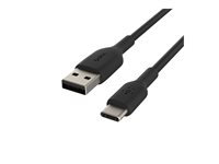 Belkin BoostCharge - USB-kabel - 24 pin USB-C (hane) till USB (hane) - 2 m - svart CAB001BT2MBK