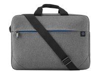HP Prelude Top Load - Notebook-väska - 15.6" - svart och grå, blått blixtlås 1E7D7AA