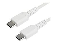 StarTech 1 m USB-C-kabel&nbsp;-&nbsp;vit - USB-kabel - USB-C (hane) rak till USB-C (hane) rak - Thunderbolt 3 / USB 2.0 - 1 m - vit RUSB2CC1MW