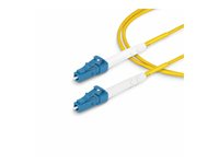 StarTech.com 5m (16.4ft) LC to LC (UPC) OS2 Single Mode Simplex Fiber Optic Cable, 9/125µm, Laser Optimized, 40G/100G, Bend Insensitive, Low Insertion Loss - LSZH Fiber Patch Cord (SPSMLCLC-OS2-5M) - Patch-kabel - LC/UPC enkelläge (hane) till LC/UPC enkelläge (hane) - 5 m - 5 m - 2 mm - fiberoptisk - simplex - 9 / 125 mikrometer - OS1/OS2 - halogenfri, passiv, dubbelriktad - gul SPSMLCLC-OS2-5M