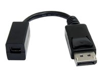 StarTech.com 6in DisplayPort to Mini DisplayPort Video Cable Adapter (DP2MDPMF6IN) - DisplayPort-adapter - DisplayPort (hane) till Mini DisplayPort (hona) - 15.2 cm - formpressad - för P/N: SV231DPU, SV231DPUA DP2MDPMF6IN