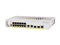 Cisco Catalyst 9200CX - Network Essentials - switch - kompakt - L3 - Administrerad - 12 x 1000Base-T + 3 x 1000Base-T + 2 x 1 gigabit/10 gigabit SFP+ (upplänk) - rackmonterbar - UPOE+ C9200CX-12T-2X2G-E