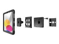 Compulocks Universal Tablet Magnetic Wall Mount Plus Hub - Monteringssats (väggfäste) - för surfplatta - universell, magnetisk - svart 201MVHBMM01H01