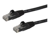 StarTech.com 7m CAT6 Ethernet Cable, 10 Gigabit Snagless RJ45 650MHz 100W PoE Patch Cord, CAT 6 10GbE UTP Network Cable w/Strain Relief, Black, Fluke Tested/Wiring is UL Certified/TIA - Category 6 - 24AWG (N6PATC7MBK) - Patch-kabel - RJ-45 (hane) till RJ-45 (hane) - 7 m - UTP - CAT 6 - formpressad, hakfri - svart N6PATC7MBK