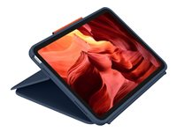 Logitech Rugged Combo 4 - Tangentbord och foliefodral - Apple Smart connector - QWERTY - hela norden - klassisk blå - för Apple 10.9-inch iPad (10:e generation) 920-011196