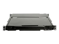 StarTech.com 17-tums HD-rackmonterad KVM-konsol - Dual Rail - KVM-konsol med omkopplare för tangentbord/video/mus - 1 portar - USB - 17.3" - kan monteras i rack - 1920 x 1080 Full HD (1080p) @ 60 Hz - 250 cd/m² - 650:1 - 8 ms - 2xDVI-D, 2xVGA - svart - 1U RKCOND17HD