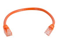 C2G Cat5e Booted Unshielded (UTP) Network Patch Cable - Patch-kabel - RJ-45 (hane) till RJ-45 (hane) - 1.5 m - UTP - CAT 5e - formpressad, hakfri, tvinnad - orange 83604