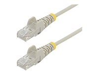 StarTech.com 0,5 m CAT6-kabel - Tunn - Ej hakfria RJ45-kontakter - Grå - Patch-kabel - RJ-45 (hane) till RJ-45 (hane) - 50 cm - CAT 6 - hakfri - grå N6PAT50CMGRS
