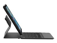 ZAGG Rugged Messenger - Tangentbord och foliefodral - bakgrundsbelyst - Bluetooth - nordisk - svart tangentbord, svart fodral - för Apple 9.7-inch iPad (5:e generation, 6:e generation) I10REU-BBN