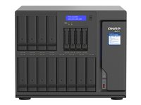 QNAP TVS-H1688X - NAS-server - 16 fack - SATA 6Gb/s - RAID 0, 1, 5, 6, 10, 50, JBOD, 5 hot spare, 6-reservsnabbyte, 60, 10 hot spare, RAID TP - RAM 32 GB - Gigabit Ethernet / 2.5 Gigabit Ethernet / 10 Gigabit Ethernet - iSCSI support TVS-H1688X-W1250-32G