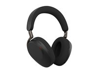 Jabra Evolve3 85 UC - Headset - fullstorlek - Bluetooth - trådlös, kabelansluten - aktiv brusradering - 3,5 mm kontakt, USB-A via Bluetooth-adapter - ljudisolerande - svart - UC-certifierad 38599-989-999