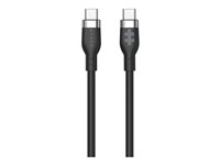 HyperJuice - USB-kabel - 24 pin USB-C (hane) till 24 pin USB-C (hane) - USB 2.0 - 1.5 m - USB Power Delivery (60W), utökat effektområde (EPR) - svart HJ4011BKGL